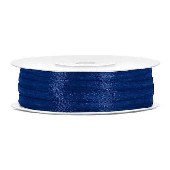 Ruban Satin 3Mm Bleu Marine X 50 M Tres
