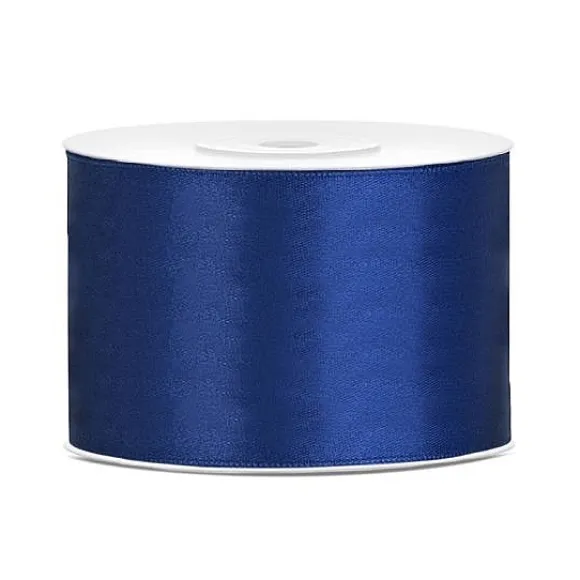 Ruban Satin 50Mm Bleu Marine X 25 M Tres