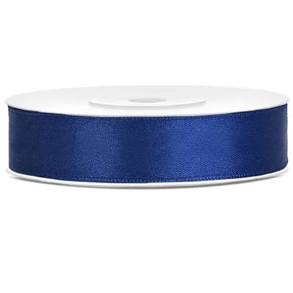Ruban Satin 12Mm Bleu Marine X 25 M Tres