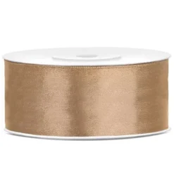 Ruban Satin 25Mm Dor X 25 M Tres