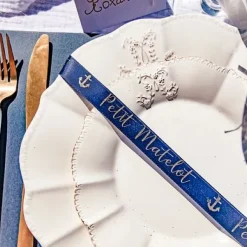 Ruban Satin Petit Matelot Satin Bleu Marine