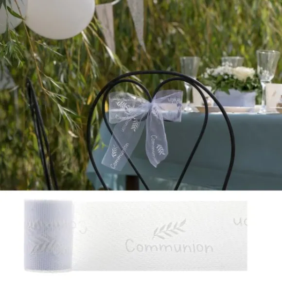 Ruban Tulle Communion Blanc 8Cm X 10 M Tres