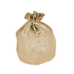 Sac Cadeau Mariage En Jute Thank You