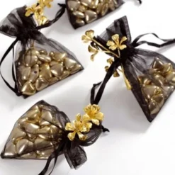 Sac Drag Es En Organza Noir X 10 Pi Ces