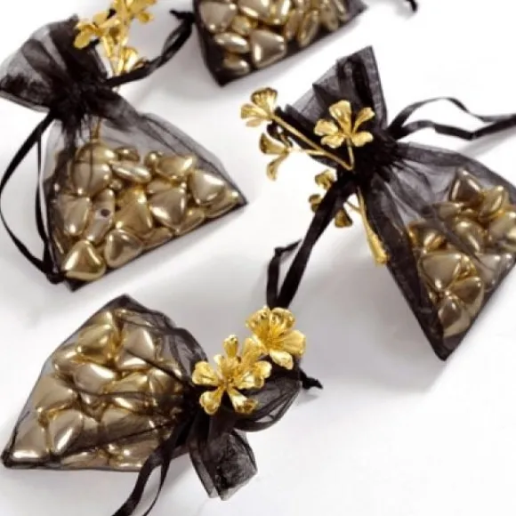 Sac Drag Es En Organza Noir X 10 Pi Ces