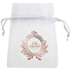 Sachet A Dragees Just Married Rose Gold X 6 Pi Ces