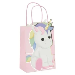 Sacs Papier Baby Licorne X4Pcs