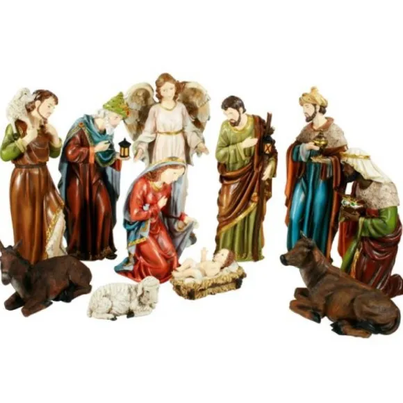 Santon De Cr Che Noel G Ant 40Cm X 11 Pi Ces