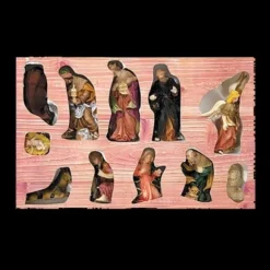 Santon De Noel Pas Cher 7Cm X 11 Pi Ces