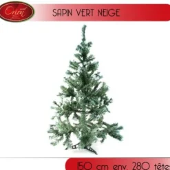 Sapin Artificiel Vert Neige 150 Cm 280 Branches