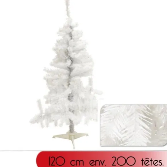 Sapin De Noel Artificiel Blanc 120 Cm