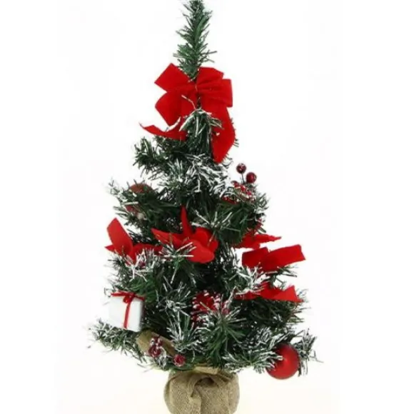 Sapin De Noel De Table Rouge 40 Cm
