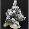 Sapin Deco De Table Noel Pied En Jute Flock 30Cm