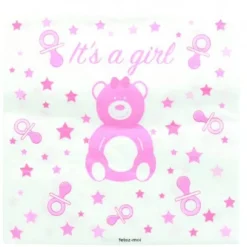 Serviette En Papier Baby Shower Fille X 20 Pi Ces