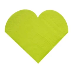 Serviette En Papier Coeur Vert Anis X20