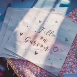 Serviette En Papier Gender Reveal X 16 Pi Ces