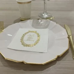 Serviette En Papier Vive Les Mari S Or X 20