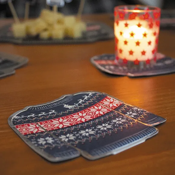 Serviettes Cocktail Papier Pull De Noel Moche 20Cm X 16 Pi Ces