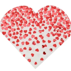 Serviettes En Papier Coeur Rouge 33Cm X10 Pi Ces
