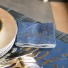 Serviettes En Papier Joyeux Anniversaire Bleu Marine 25 Cm X20 Pi Ces