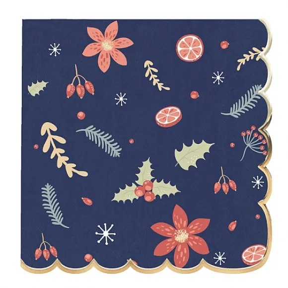 Serviettes En Papier Nuit De Noel 33Cm X 16 Pi Ces