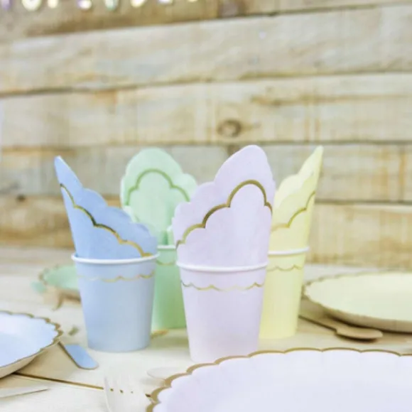 Serviettes 33X33 Cm Pastel Assortis X 16 Pi Ces