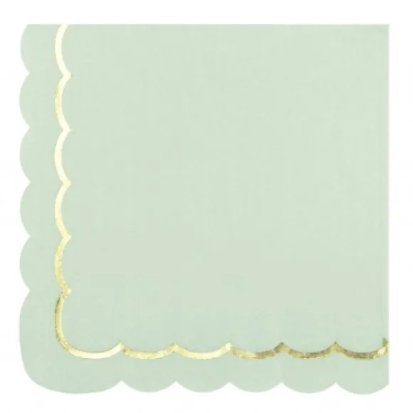 Serviettes 33X33 Cm Pastel Assortis X 16 Pi Ces