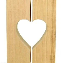 Set De 2 Bougeoirs Coeur En Bois Naturel A D Corer
