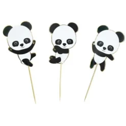 Set De 3 Cake Toppers Baby Panda