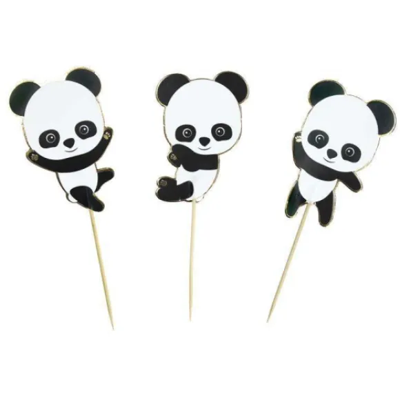 Set De 3 Cake Toppers Baby Panda