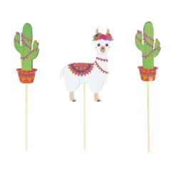 Set De 3 Cake Toppers Baby Lama