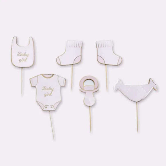 Set De 6 D Coration G Teaux Baby Girl