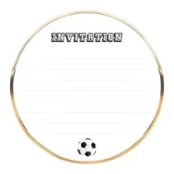 Set De 8 Invitations Foot