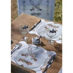 Set De Table Bapt Me Pirate X 6 Pi Ces