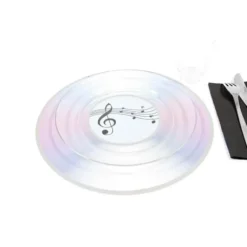 Set De Table Cd Musique Blanc X 2 Pi Ces