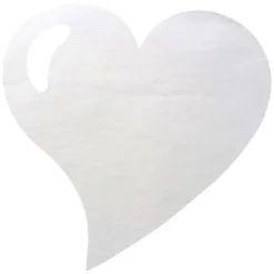 Set De Table Coeur Blanc X50