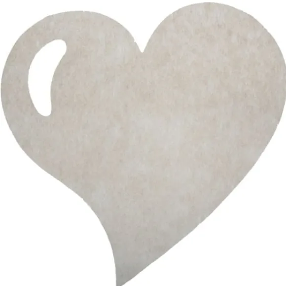 Set De Table Coeur Mariage Taupe X50