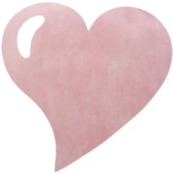 Set De Table Jetable En Forme De Coeur Rose X 50 Pi Ces