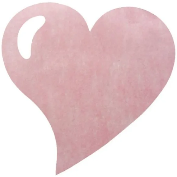 Set De Table Jetable En Forme De Coeur Rose X 50 Pi Ces