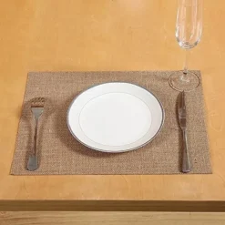 Set De Table Jute Naturel Rectangle X 10 Pi Ces
