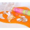 Set De Table Mariage Coeur Orange X 50 Pc