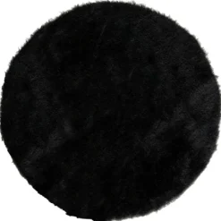 Set De Table Mariage Fourrure Noir X 4 Pi Ces