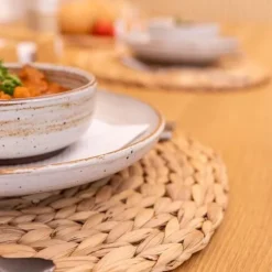 Set De Table Rond En Paille 30Cm