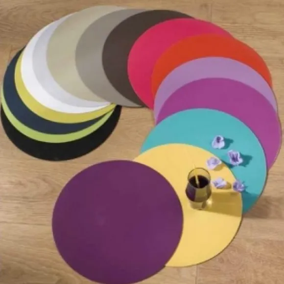 Set De Table Rond Framboise 35 Cm