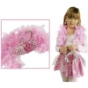 Set Princesse Rose Boa Sac Et Boucles D'Oreilles