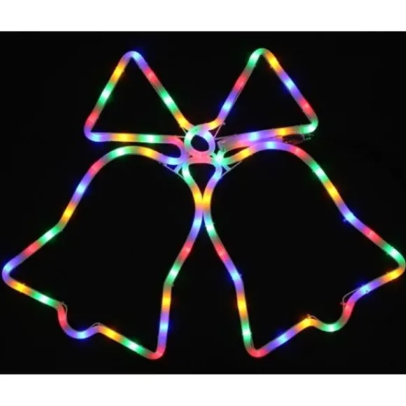 Silhouette De Noel Cloche Multicolore Pas Chere