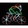 Silhouette De Noel Lumineuse P Re Noel Sur Velo
