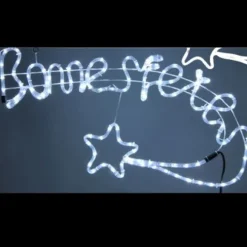 Silhouette Lumineuse Noel Etoile Filante Bonnes F Tes