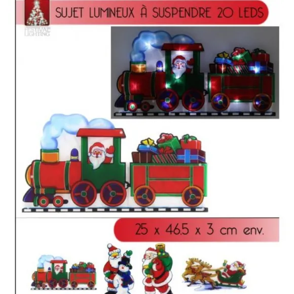 Silhouette Lumineuse Noel Pour Fenetre 20 Led