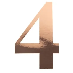 Sticker Chiffre 4 Rose Gold